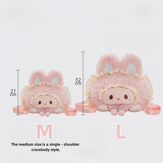 Pink Kawaii Bunny Plush Crossbody/Shoulder Bag