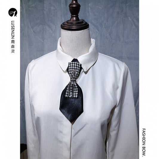 Black Sweet Cool Ribbon Lolita Tie