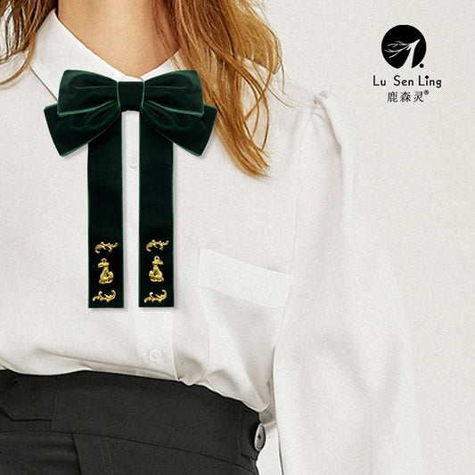 Vintage Retro Rabbit Bow Lolita Brooch