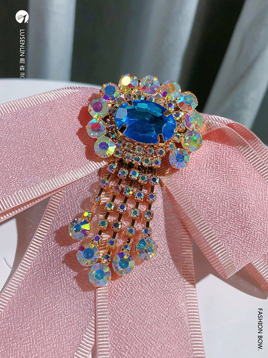 Vintage Retro Ribbon Bow Lolita Brooch