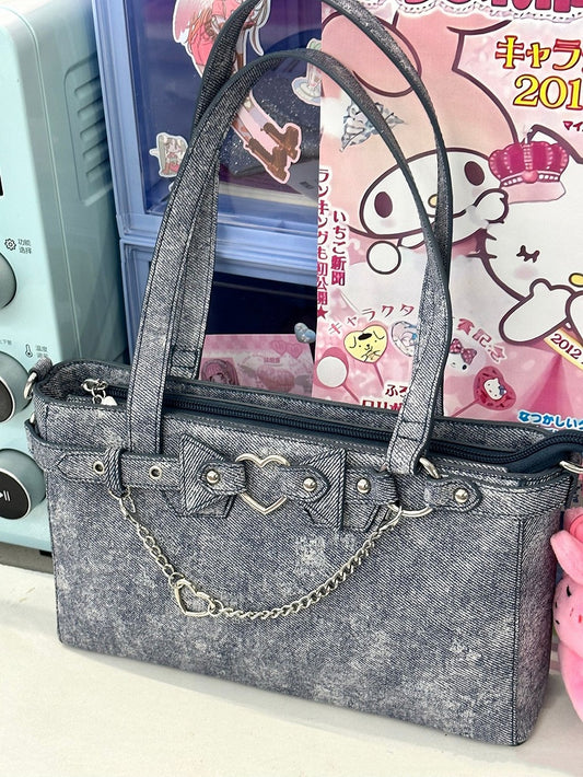 Detachable Chains Dusty Blue Ita Shoulder Bag