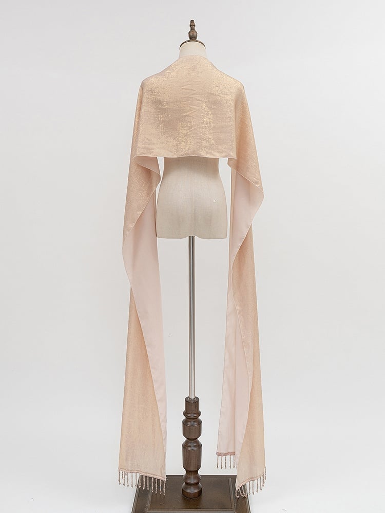 Gold Tassel Hem Shawl
