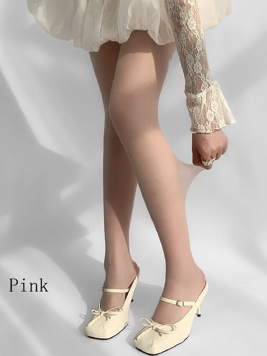 Pink/Green Sheer Tights