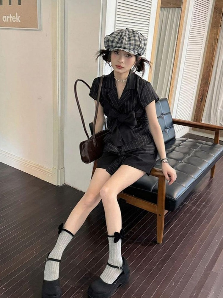 3 Color Options Bowknot Detail Ankle Socks