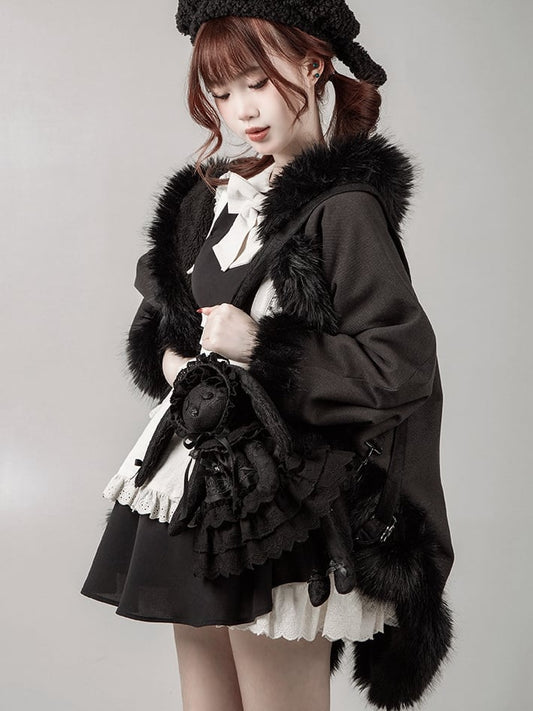 Black Kitten Backpack / Crossbody Bag