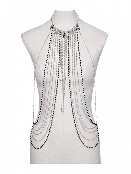 Punk Tassel Chest Chain
