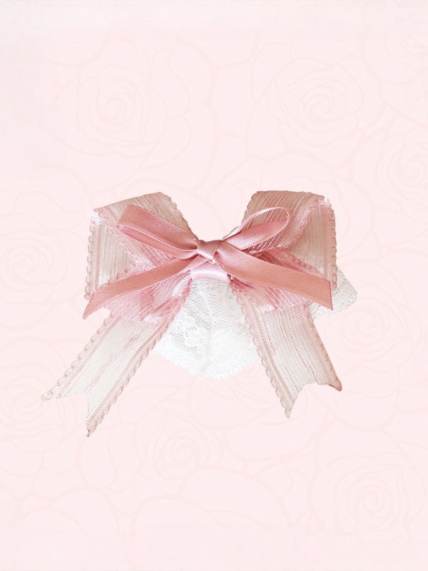 Pink Bowknot Hairclip