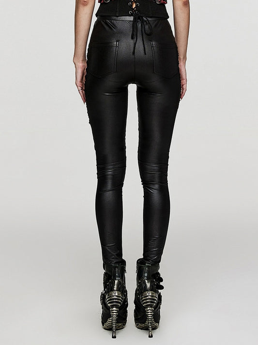 Black Punk Slim Fit Pants
