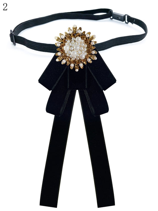 8 Options Beaded Decorated Bow Tie