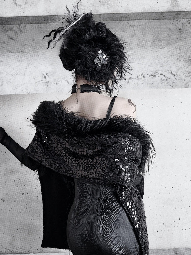 Black Fluffy Earmuffs