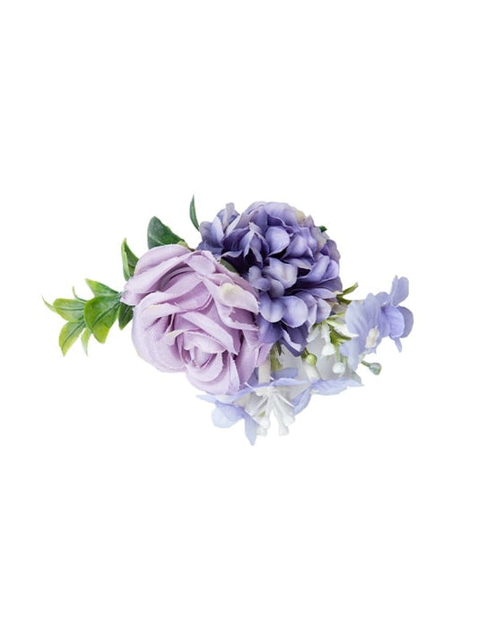 Purple Floral Hairclip