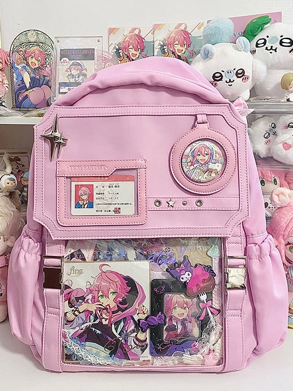 Pink Stars Large Capacity Ita Backpack