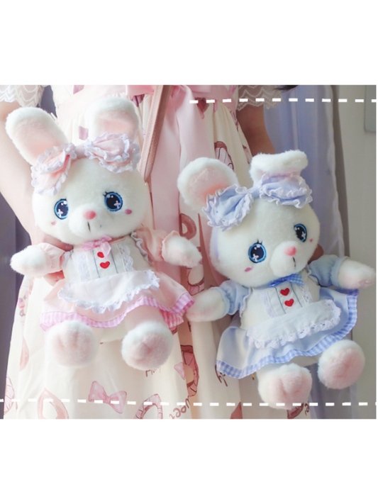 Puff Bunny Plush Crossbody / Backpack Bag