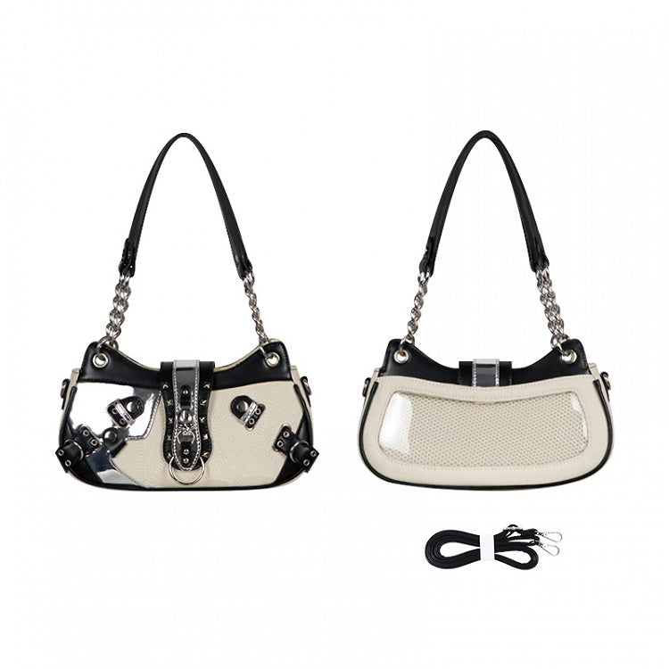 Beige Skeleton Kitty Ita Bag