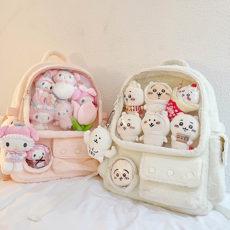 Pink Plush Ita Backpack