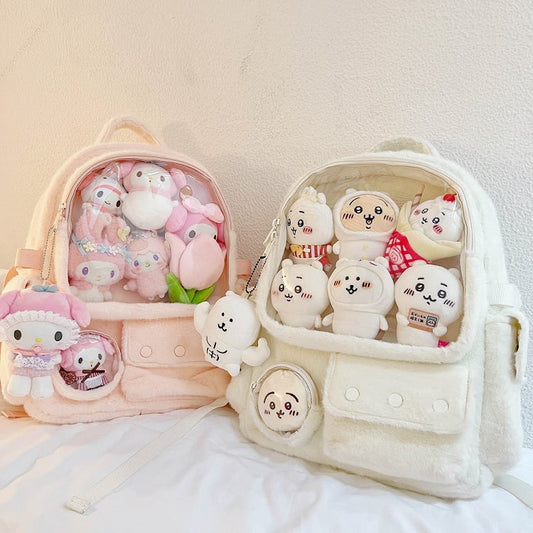 Pink Plush Ita Backpack
