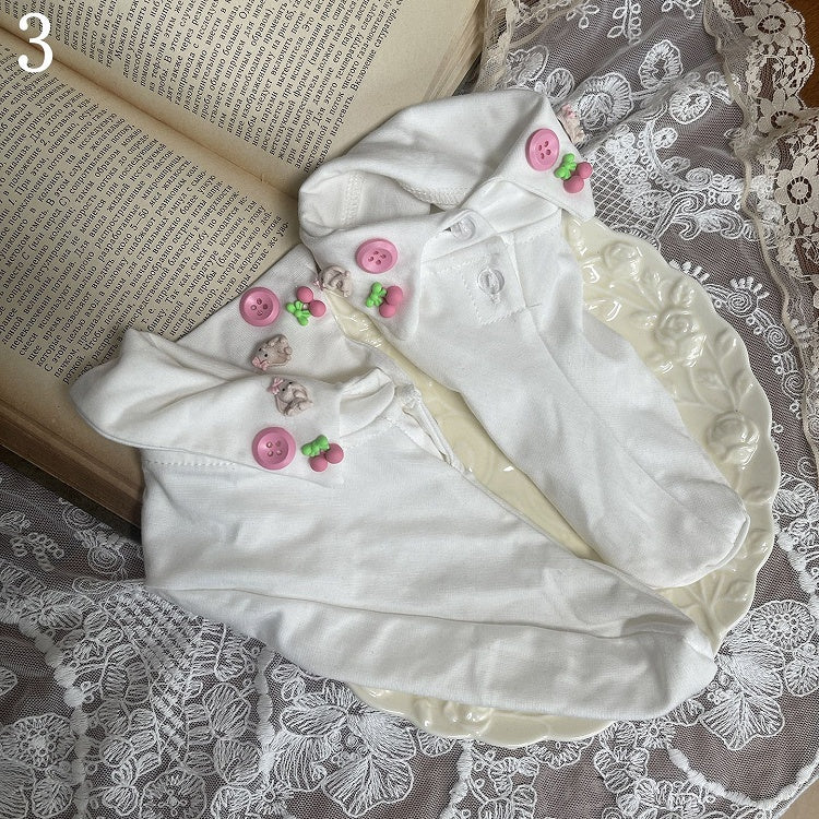 Pink Lace-up Detail Underknee Stockings With Bowknot Leg Loop