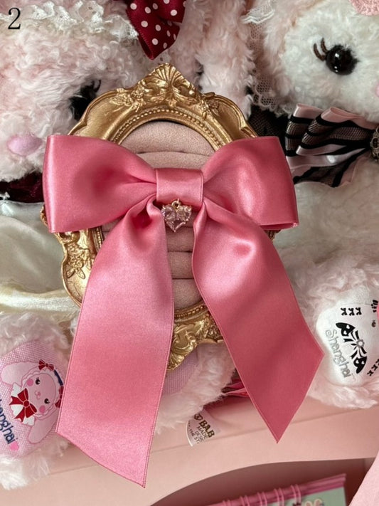 2 Options Pink Bowknot Brooch