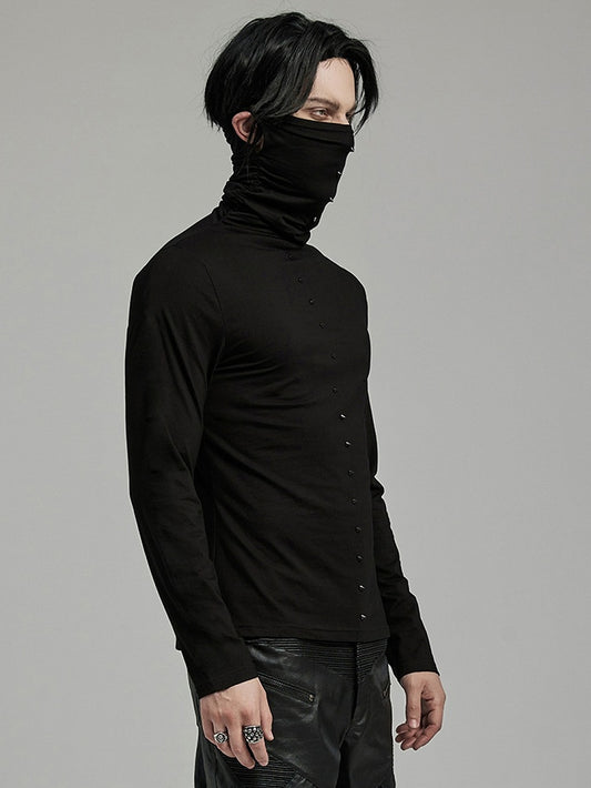 Punk High Collar T-shirt