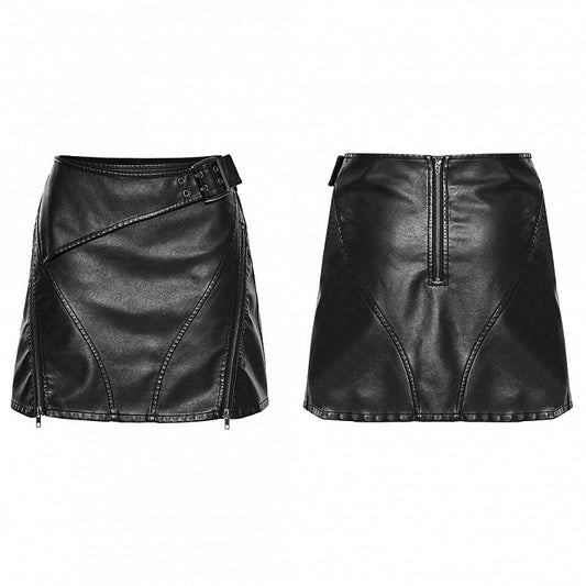 Black Punk Short Skirt