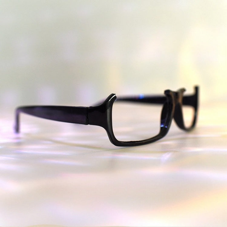 Black Cyberpunk Semi-rimless Glasses Lensless Eyeglasses Frame
