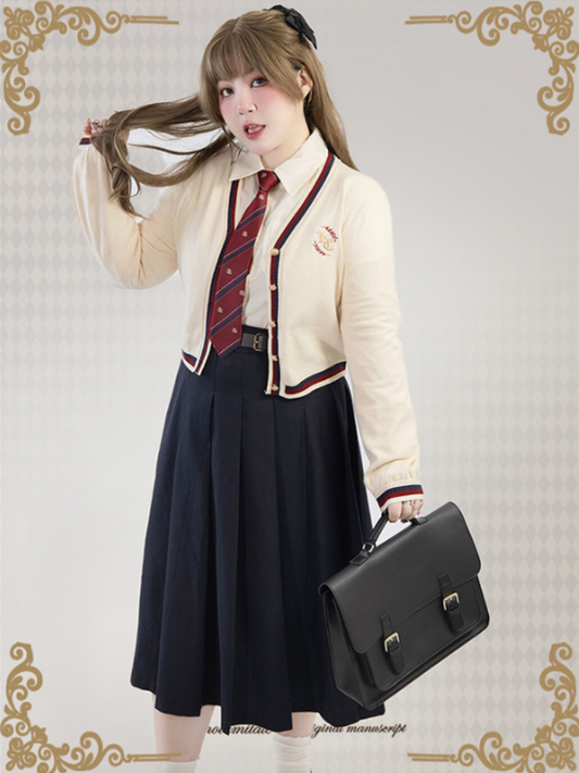 Plus Size - Royal College Apricot Cardigan