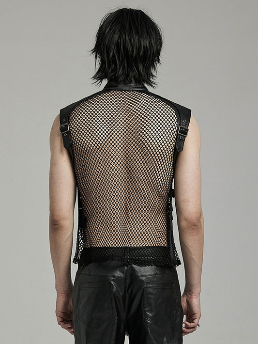 Punk Handsome Hollow Vest