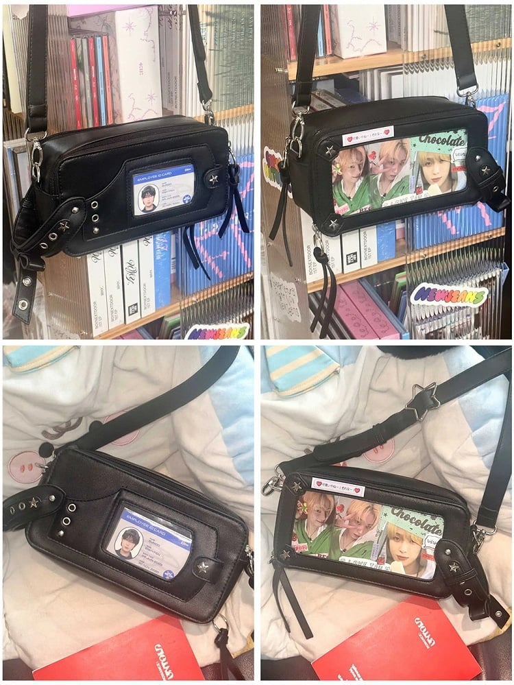 Black Star Stud Detail Ita Bag