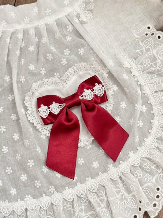 6 Color Options Strawberry Design Bowknot Brooch