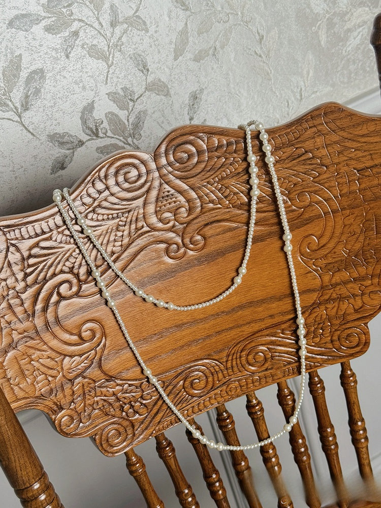 White Beaded Necklace