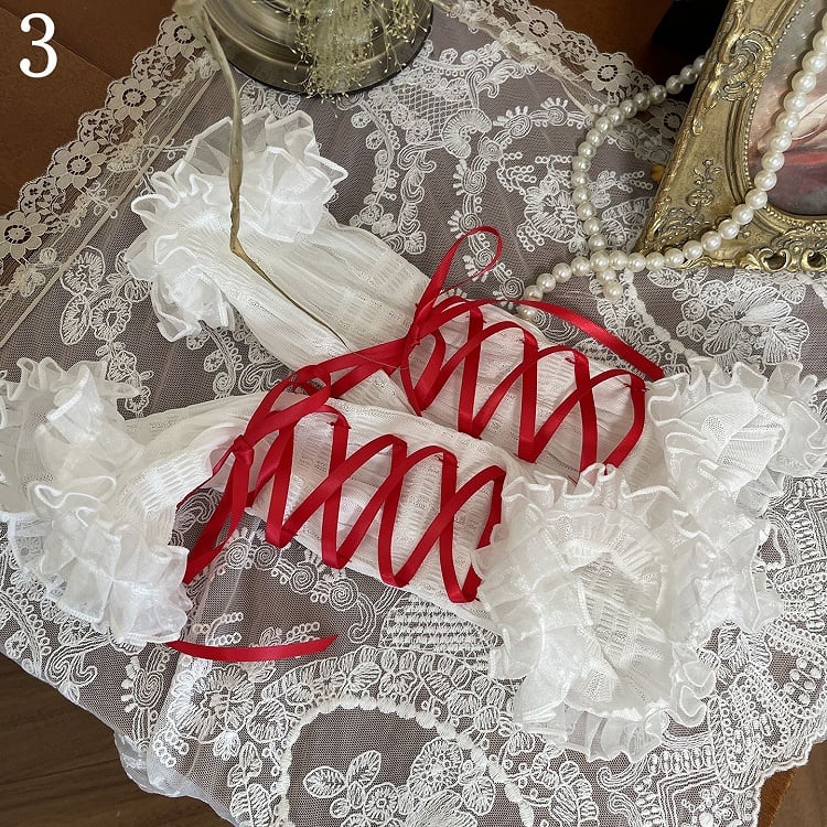 5 Options Bowknot Details Lace-up Lolita Sleeves