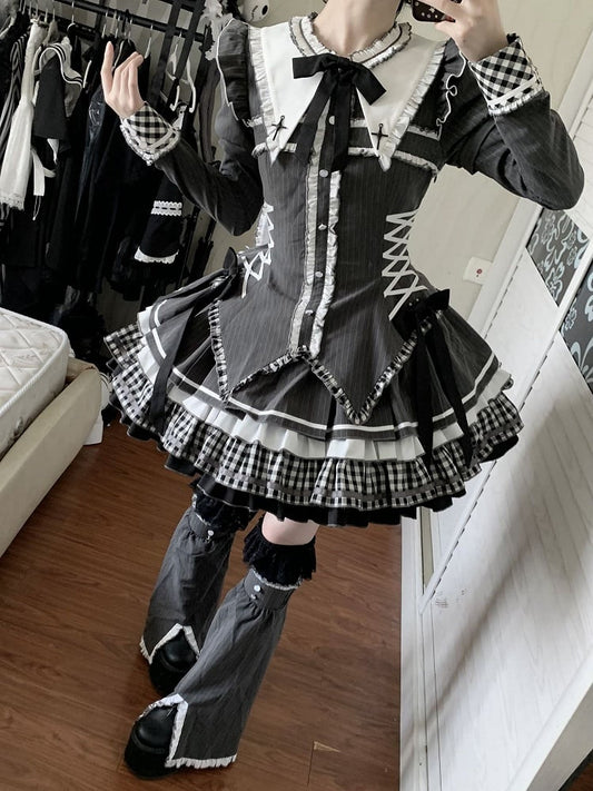 Dark Gray Detachable Straight Sleeves