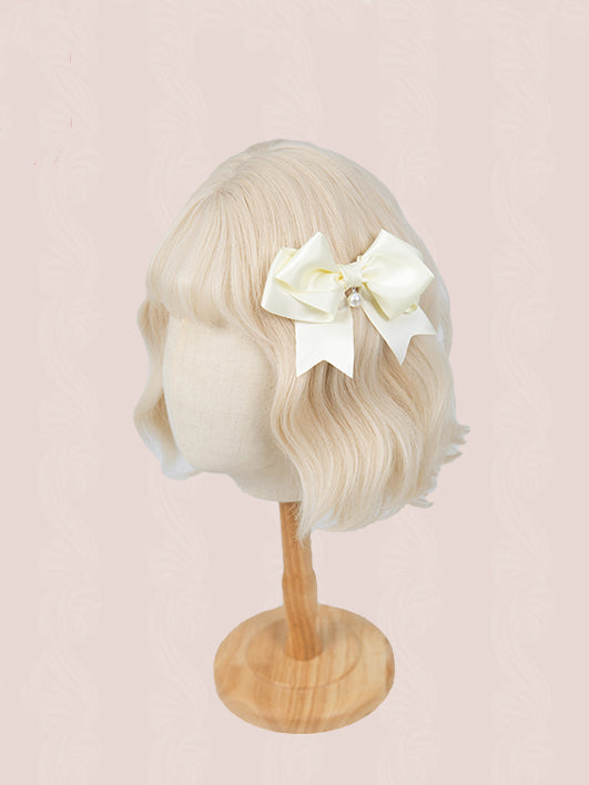 Creamy Bowknot Hairclip