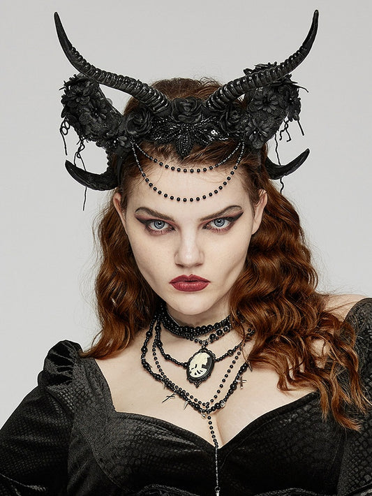 Goth Horn Headwear