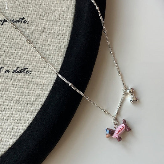 3 Options Y2K Bittersweet Puppy Decorated Necklace/Bracelet