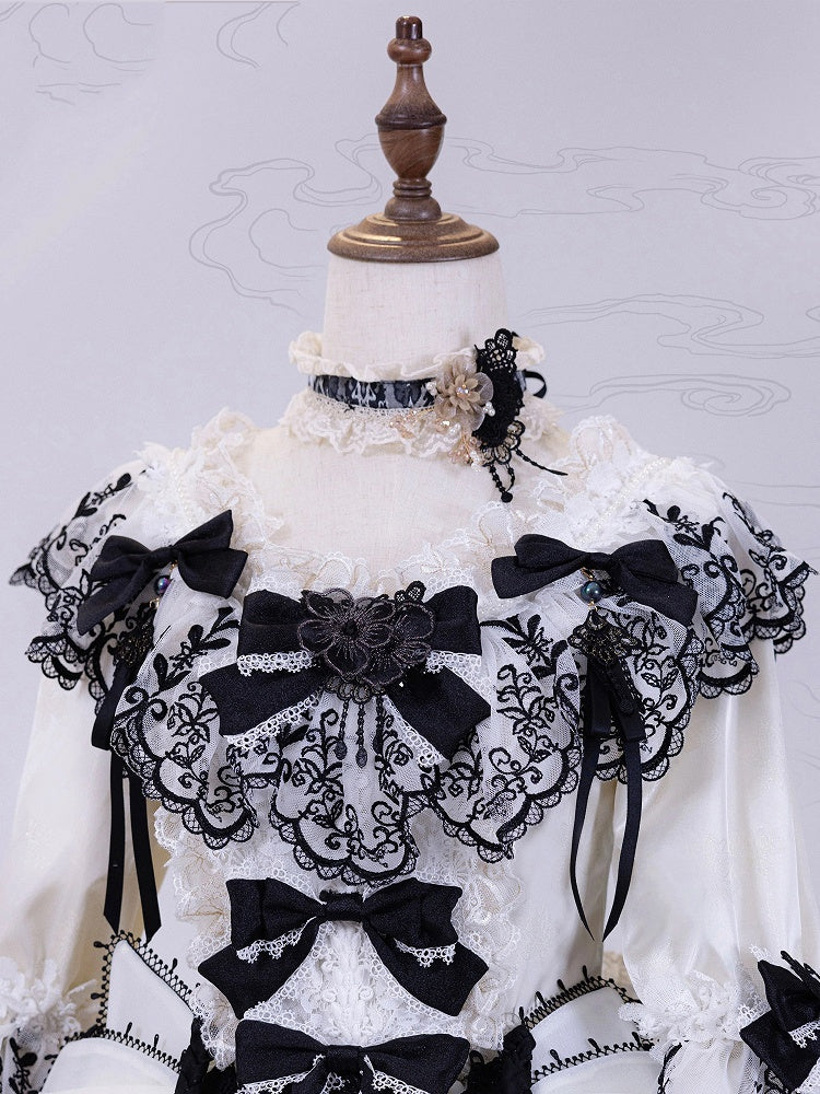 White and Black Choker