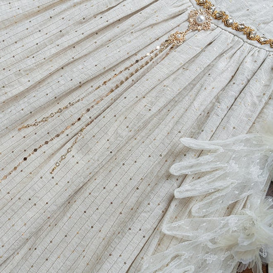 Square Rhinestone Accents Gold Waist Chain