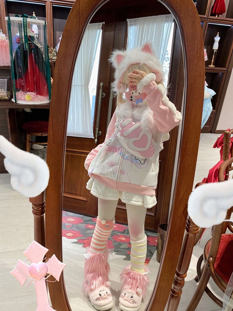 Light Pink Sweetheart Needle Tubing-shaped Yami Kawaii Crossbody Bag