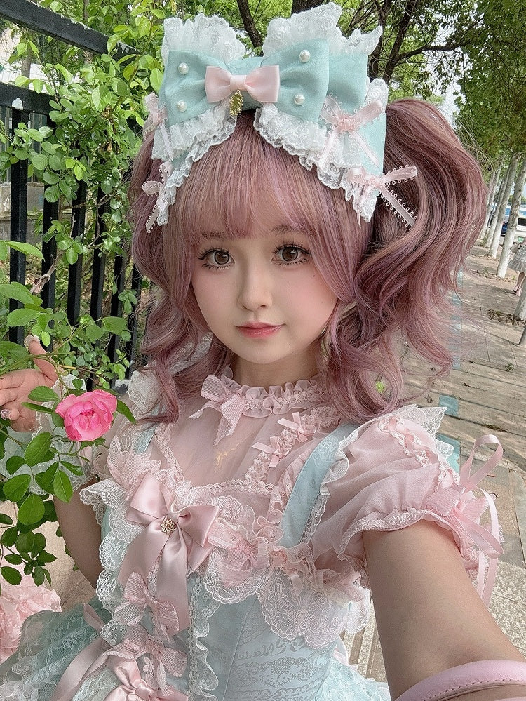 3 Color Options Beaded Decorated Lace Trim Bowknot KC