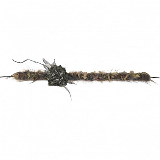 Green Rosette Design Choker