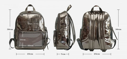 Mirror Surface Color Polished PU Ita Backpack