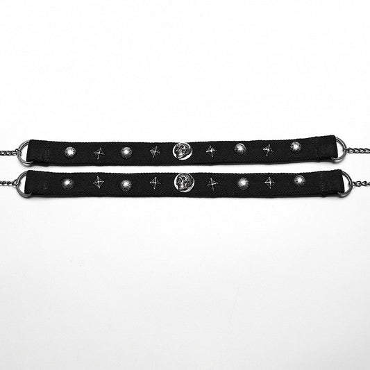 Black Punk Rivet Choker