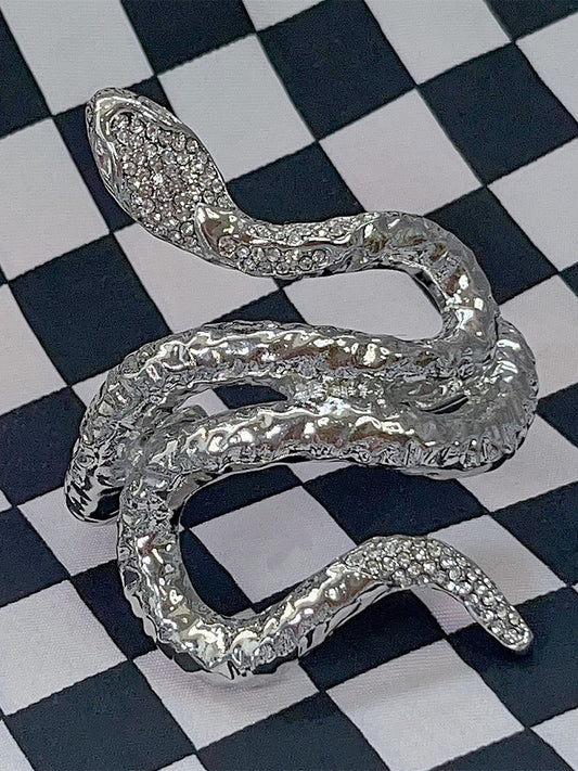 Silver Y2K Snake Shaped Bracelet