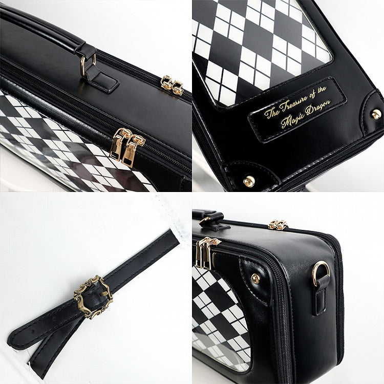 Black 1/4 Scale BJD Doll Bag – Wear as Crossbody, Backpack, or Tote (3-Way Style)