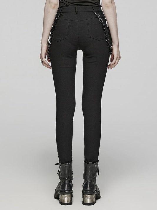Black Punk 3D Pocket Trousers