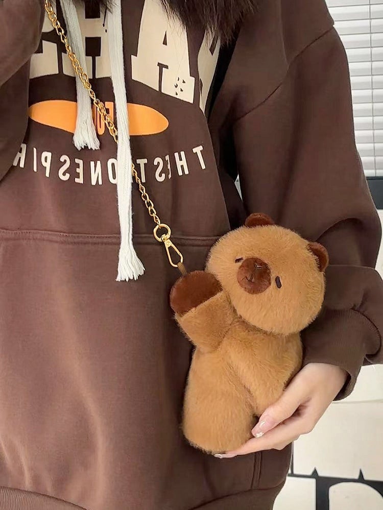 Cute Capybara Brown 21cm/30cm/45cm Plush Backpack/Crossbody