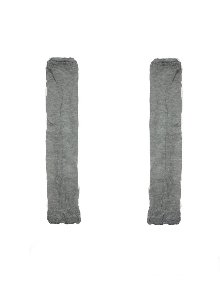 Clearance-Gray Semi-sheer Leg Sleeves