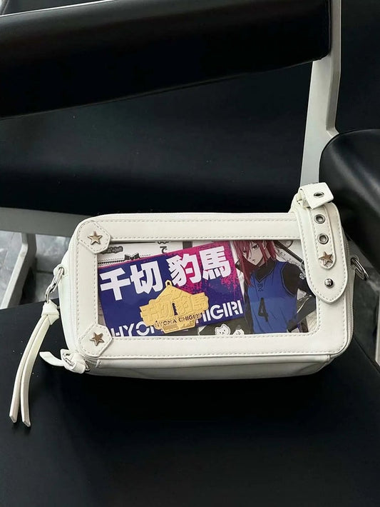 White Star Stud Detail Ita Bag