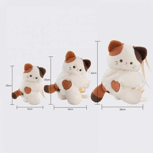 Cute Kitty White 23cm/30cm/42cm Plush Backpack/Crossbody