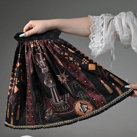 Black / Red / Dark Blue Detachable One-shoulder Cape